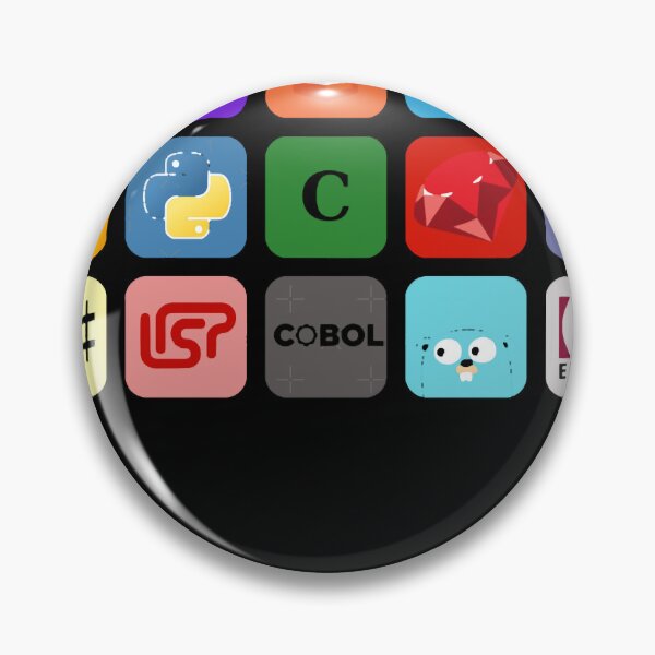 Item preview, programming languages ​​color mosaic designed and sold by burton-nash.