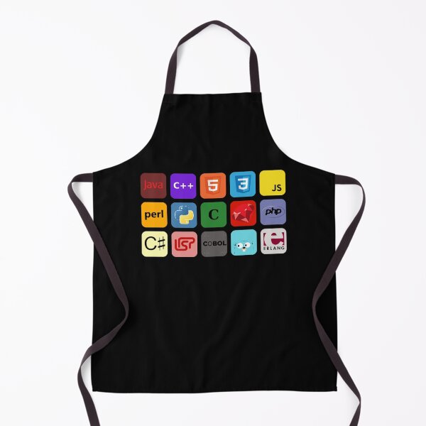 Item preview, programming languages ​​color mosaic designed and sold by burton-nash.