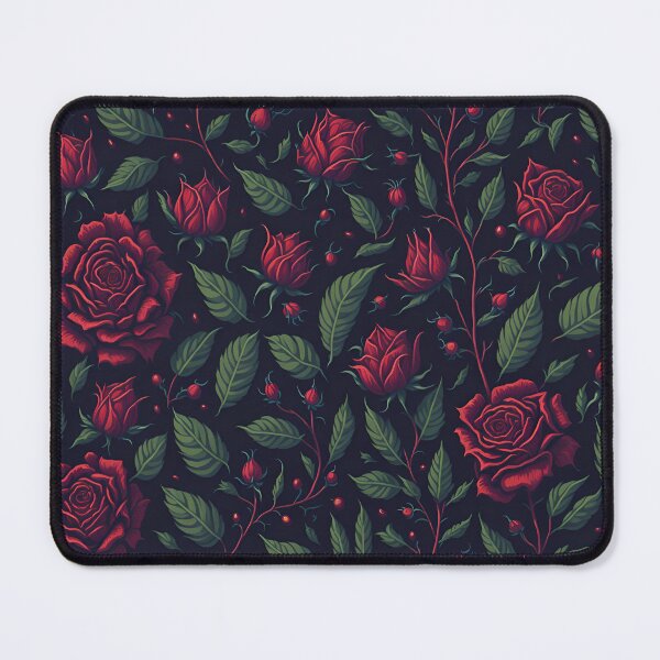 Item preview, Red Roses and Leaves designed and sold by Islandadora.