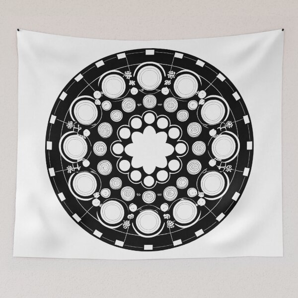 Item preview, Floral Emblem Symmetrical C designed and sold by PrimoGeometry.