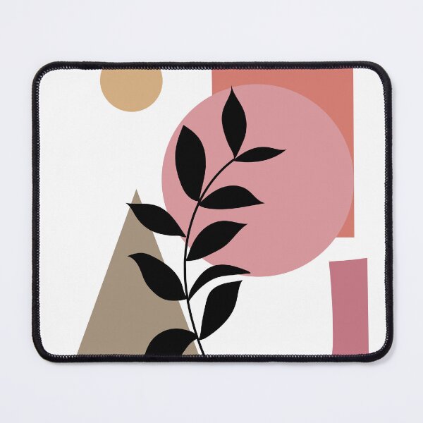 Item preview, Geometric Boho | Black Leaf | Handmade Premium Prints designed and sold by BesideStyles.