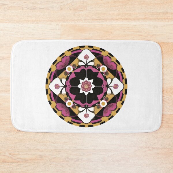 Item preview, Floral Emblem Symmetrical D designed and sold by PrimoGeometry.