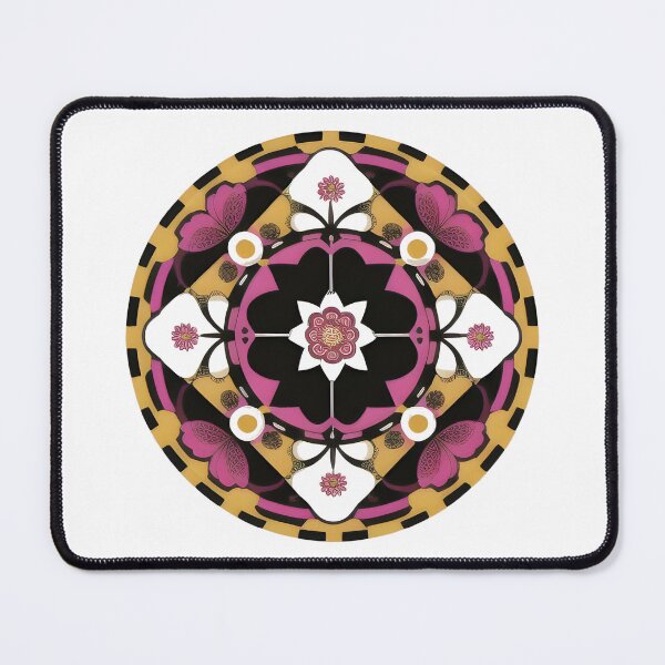 Item preview, Floral Emblem Symmetrical D designed and sold by PrimoGeometry.