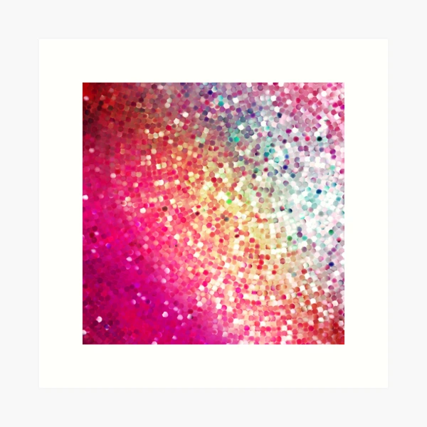 Rainbow Glitter Look Background | Art Board Print