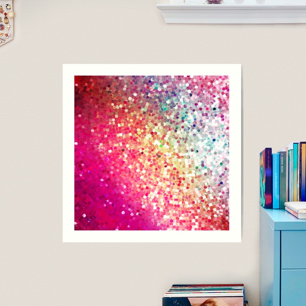 Rainbow Glitter Art Print for Sale by WishingInkwell