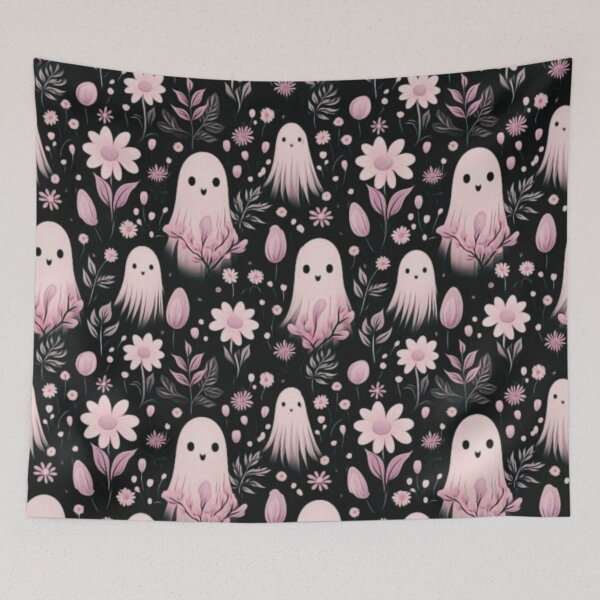 Item preview, Happy Pink Ghosts  designed and sold by HappyLifeCreate.