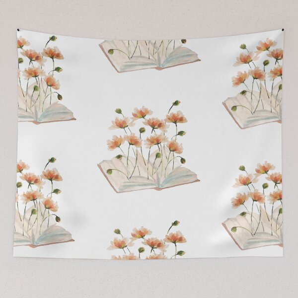 Item preview, Red Flowers Growing from Book designed and sold by Pavnud.