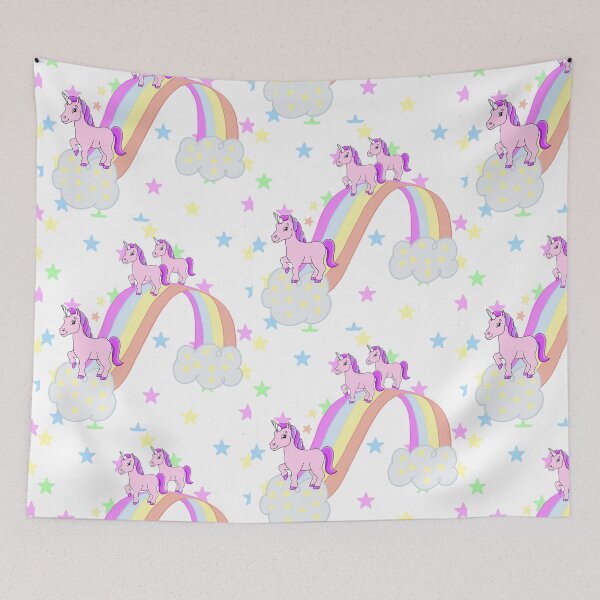 Item preview, Unicorn party on the rainbow designed and sold by Veremis.