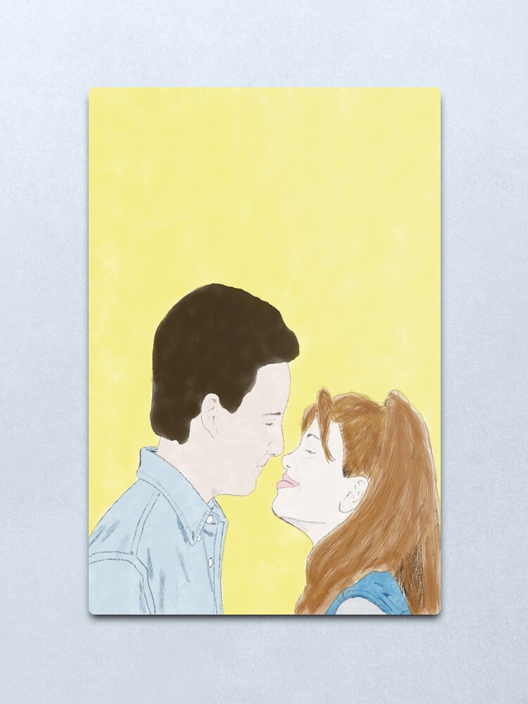 Alternate view of BOY MEETS WORLD (Cory & Topanga) - Watercolor Metal Print