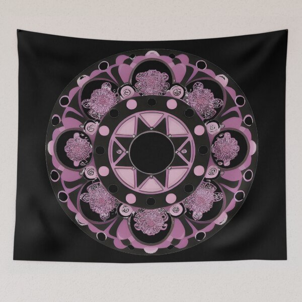 Item preview, Floral Emblem Symmetrical F designed and sold by PrimoGeometry.