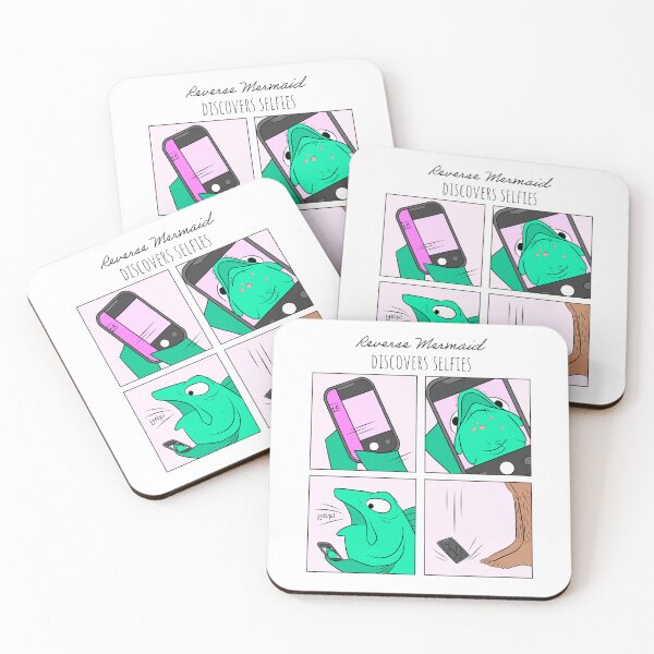 Item preview, Reverse Mermaid Discovers Selfies designed and sold by ReverseMermaid.