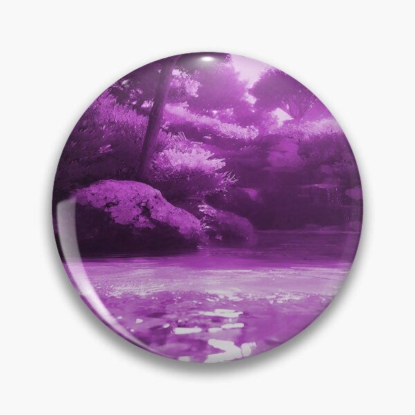 Item preview, Landscape Pond and Trees Solid Lavender designed and sold by deniselynnimage.
