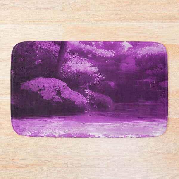 Item preview, Landscape Pond and Trees Solid Lavender designed and sold by deniselynnimage.