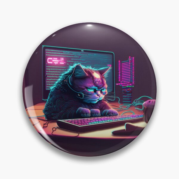 Item preview, The Hacker Cat designed and sold by 2D-mockup.