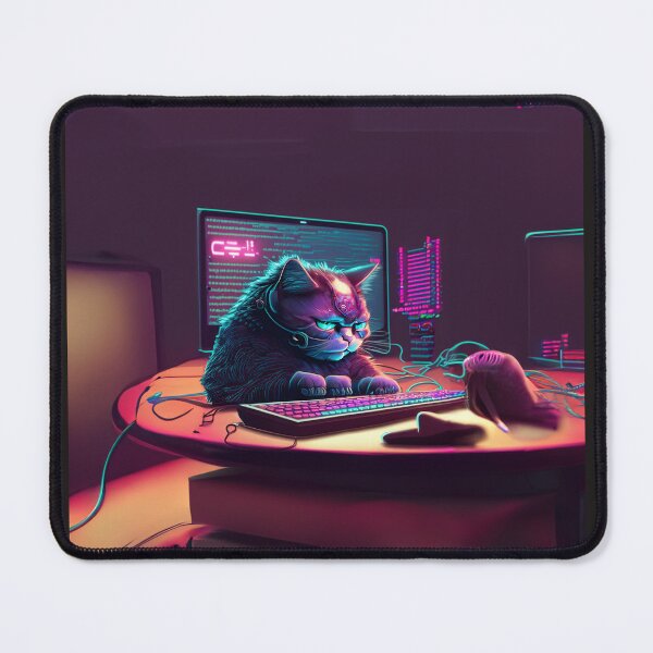 Item preview, The Hacker Cat designed and sold by 2D-mockup.