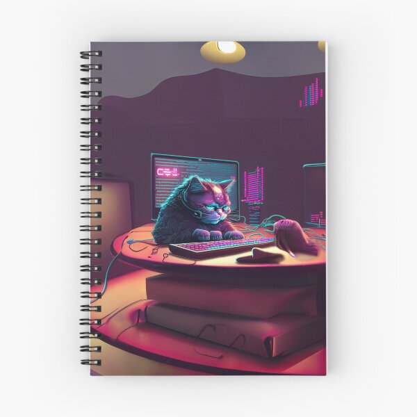 Item preview, The Hacker Cat designed and sold by 2D-mockup.
