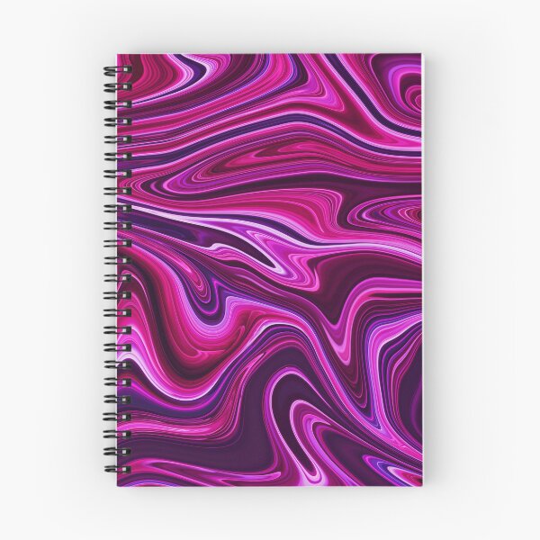 Item preview, Neon pink and purple liquid paint marble pattern designed and sold by 1Celery.