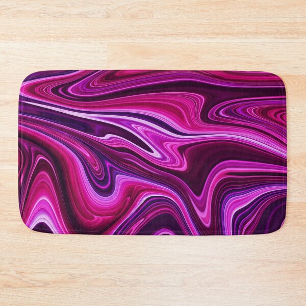 Item preview, Neon pink and purple liquid paint marble pattern designed and sold by 1Celery.