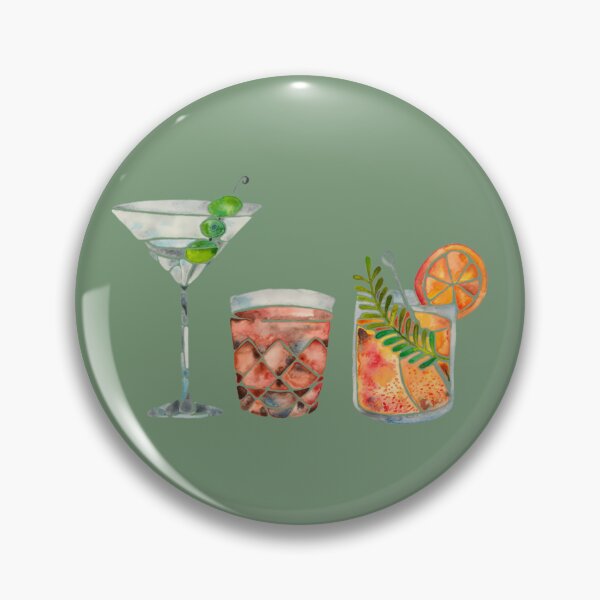 Item preview, Cocktails  – 1960s Watercolor Lineup Art Print 	 designed and sold by xrftgcig63.