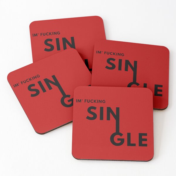 Item preview, I'm Single (Black Text) designed and sold by W-Rm.