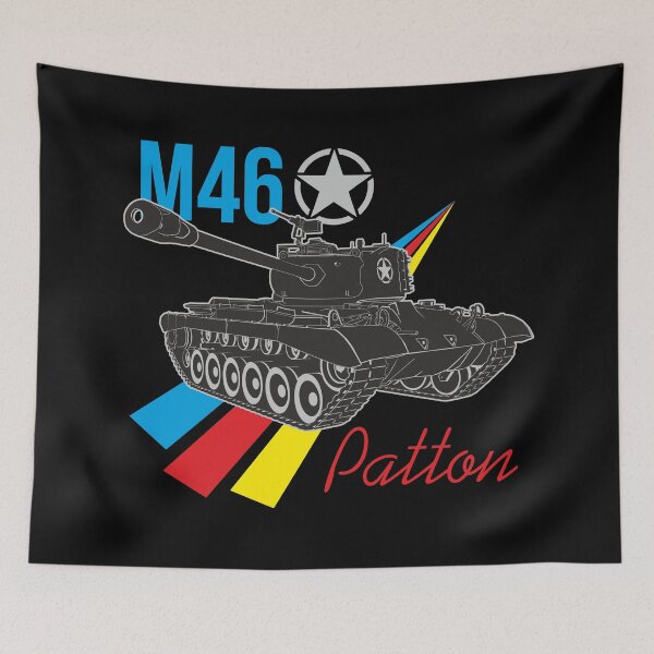 Item preview, US M46 Patton tank with colored stripes designed and sold by FAawRay.