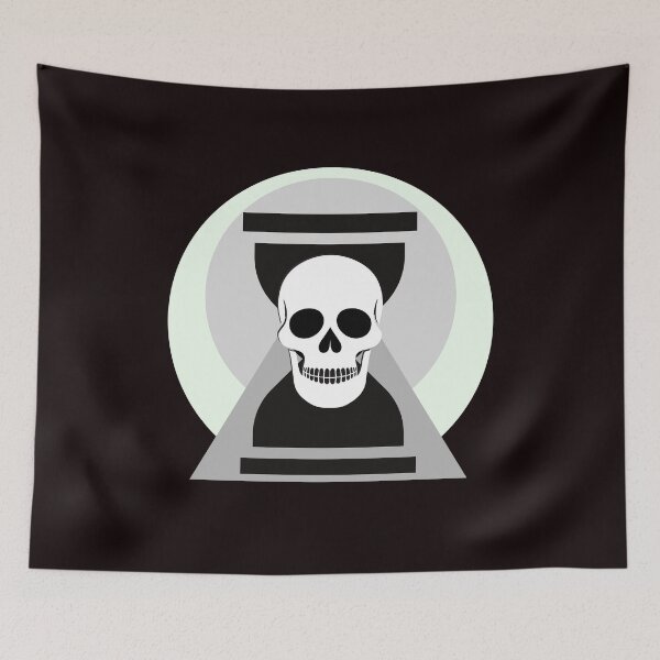 Item preview, Memento Mori design for minimalist tattoos designed and sold by sombradelsabio.