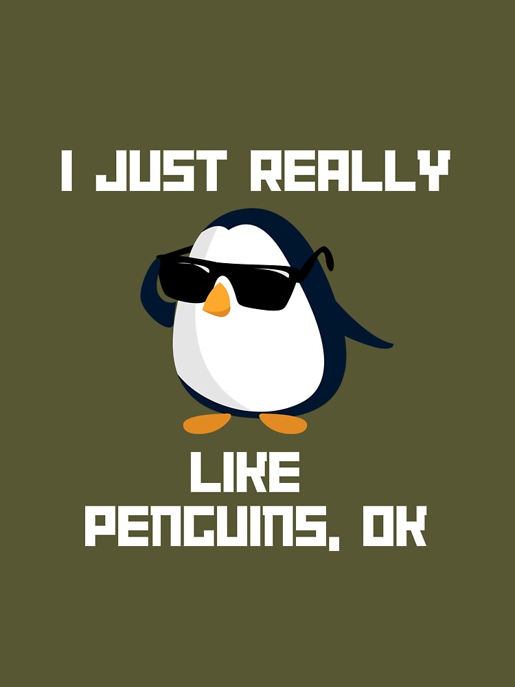  I Just Really Like Penguins Kids Girl Boys Women Penguin  T-Shirt : Clothing, Shoes & Jewelry