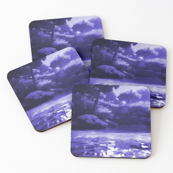 Item preview, Landscape Pond and Trees Night Time View  designed and sold by deniselynnimage.
