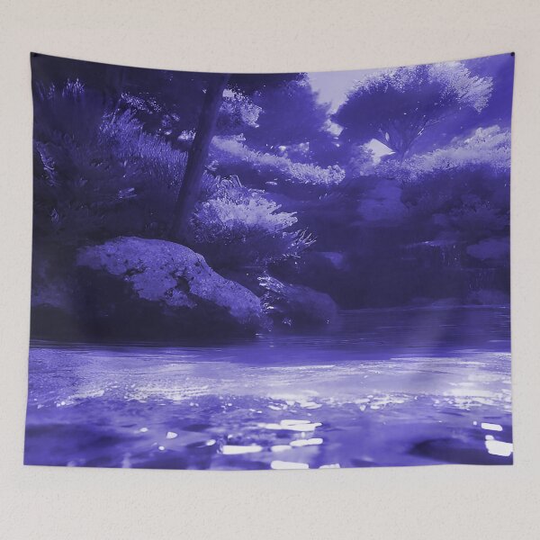 Item preview, Landscape Pond and Trees Night Time View  designed and sold by deniselynnimage.