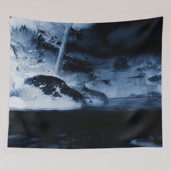 Item preview, Landscape Pond and Trees Night Thunderstorms designed and sold by deniselynnimage.