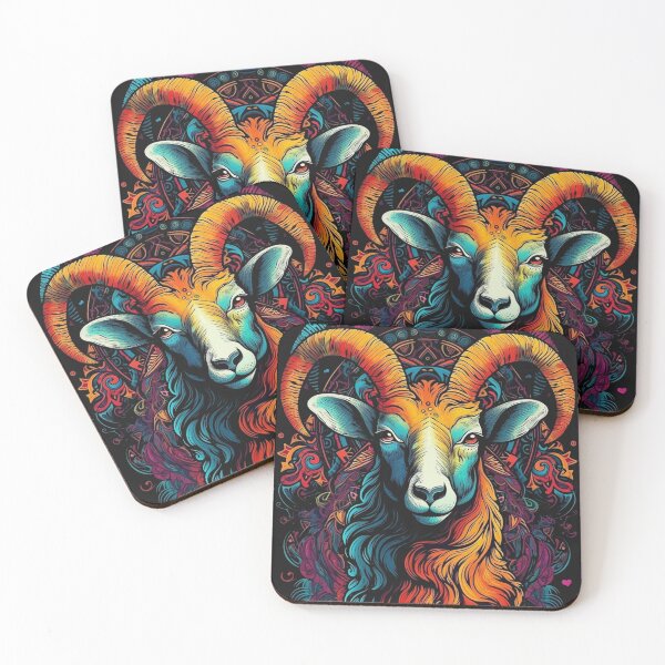 Item preview, Embrace Your Inner Goat: Vibrant Zodiac Goat designed and sold by TerrehsDesign.