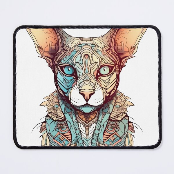 Item preview, Playful Surreal Digital Art of Whimsical Cat designed and sold by DooodleGod.
