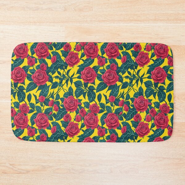 Item preview, Red Roses on Yellow Background designed and sold by Islandadora.