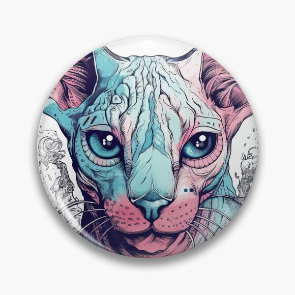 Item preview, Whimsicats' Sphynx Cat Digital Art: Surreal Designs for Cat Lovers designed and sold by DooodleGod.