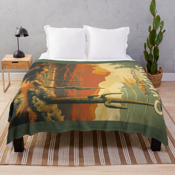 Item preview, Saguaro National Park Giant Cactus Illustration Retro designed and sold by KrisSidDesigns.
