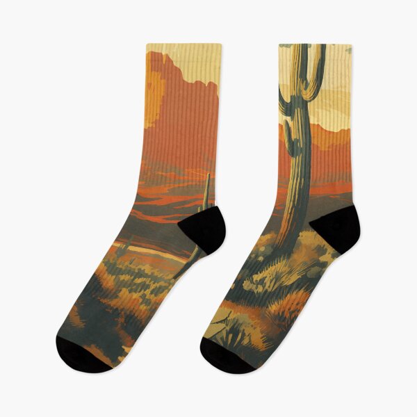 Item preview, Saguaro National Park Giant Cactus Illustration Retro designed and sold by KrisSidDesigns.