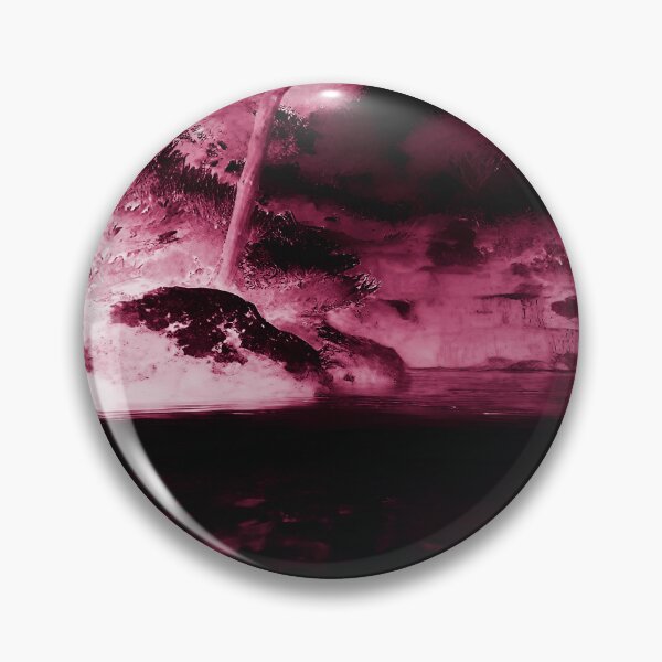 Item preview, Landscape Pond and Trees Thunderstorm Pink designed and sold by deniselynnimage.