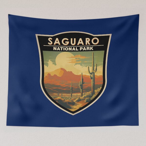Item preview, Saguaro National Park Giant Cactus Badge designed and sold by KrisSidDesigns.