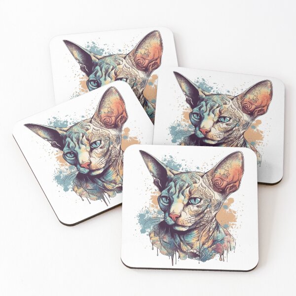 Item preview, Sphynx Cat Vintage Art | Unique Designs for Cat Lovers by Sphynx Art Co. designed and sold by DooodleGod.