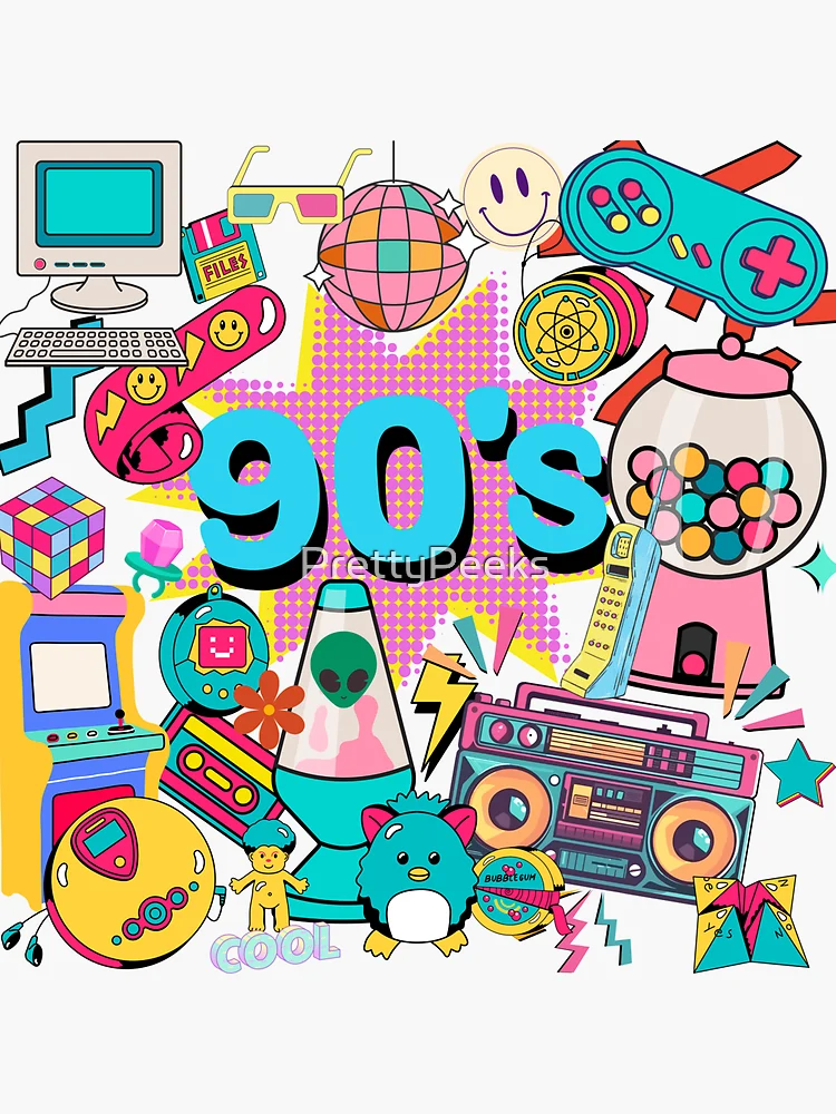 Retro 90s Stickers by OtakuTheMeeperoni on DeviantArt