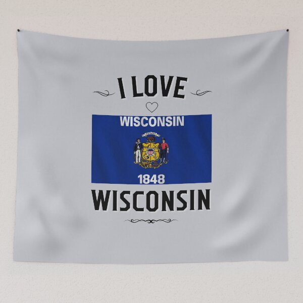 Item preview, I Love Wisconsin designed and sold by LoveMyRoots.