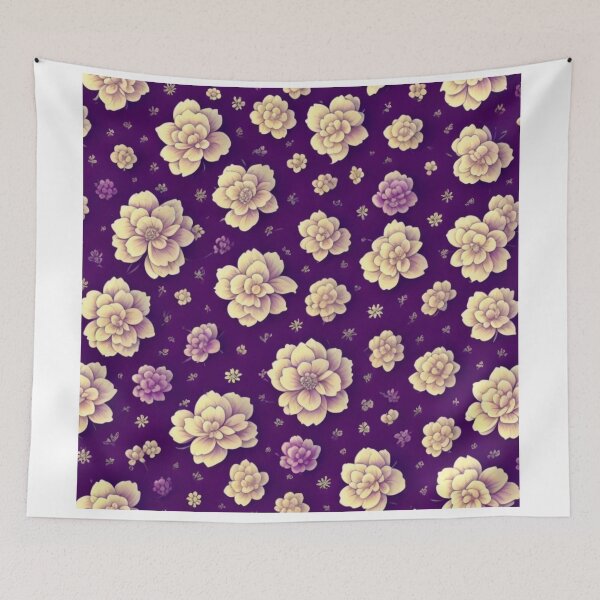 Item preview, White Lilies on Purple Background designed and sold by kn-clothing.