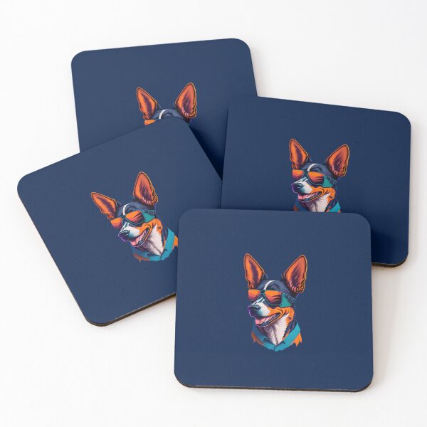 Item preview, Stylish Pup: Flat Illustration for Cool Australian Cattle designed and sold by DesignArtEmpire.