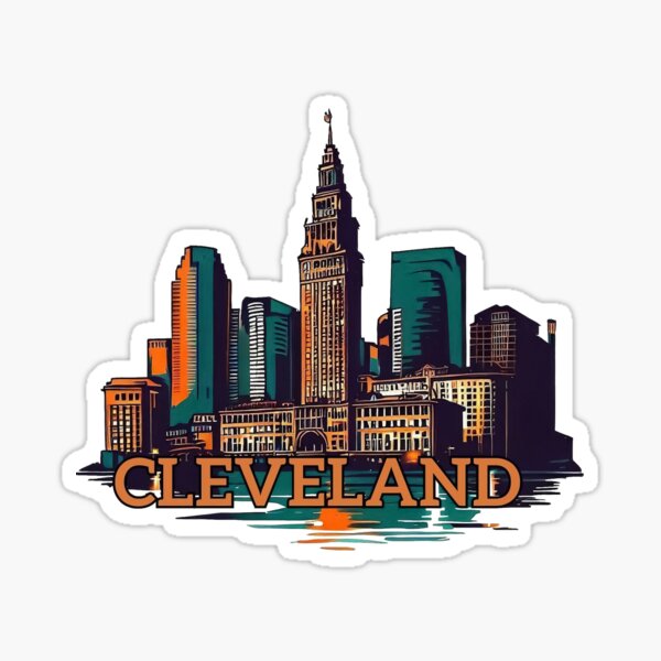 Item preview, Cleveland cityscape designed and sold by TomFrontierArt.