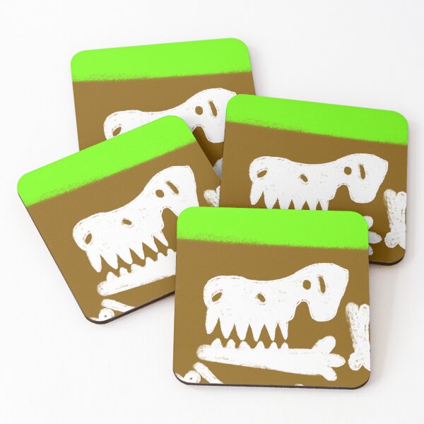 Item preview, A drawing of a dinosaur fossil underneath the ground. designed and sold by lukesubbby.