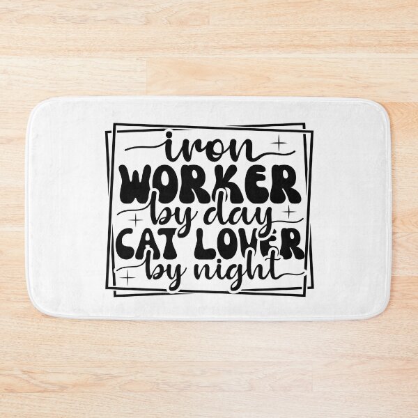 Item preview, Iron Worker by Day, Cat Lover by Night: Embrace the Dual Role designed and sold by Rebekkahsdesign.