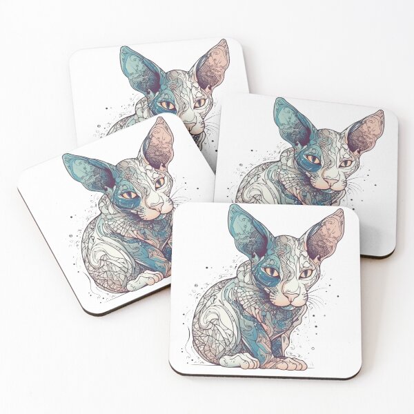 Item preview, Whimsy: Hand-Drawn Sphynx Cat Designs for Unique and Friendly Pet designed and sold by DooodleGod.