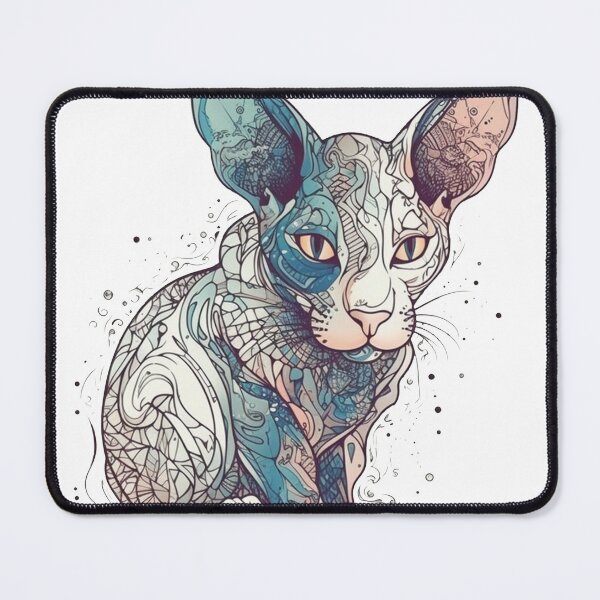 Item preview, Whimsy: Hand-Drawn Sphynx Cat Designs for Unique and Friendly Pet designed and sold by DooodleGod.