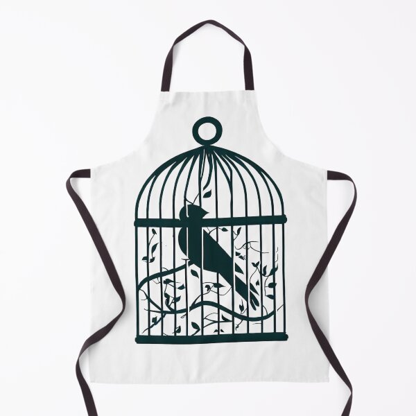 Item preview, The silhouette of a bird in a cage designed and sold by miguel-ozz.