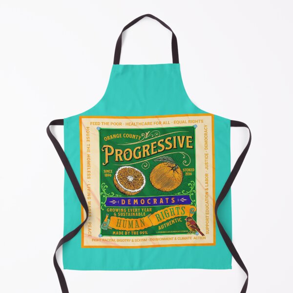 Item preview, PMD01014 Progressive Movement Designs Orange County Democrats retro vintage orange crate label design shows you support human rights democracy progressive goals for Progressives Democrats designed and sold by ProgressiveLeft.